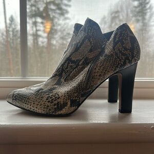 Franco Sarto Snakeskin Booties